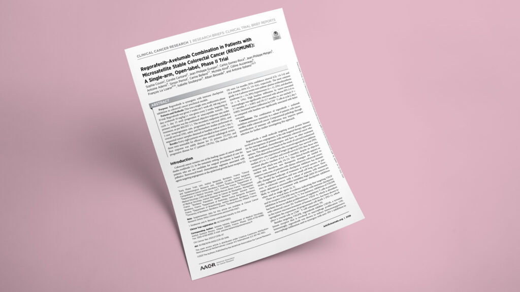 Can CD163 macrophages help select MSS colorectal cancer patients for regorafenib plus avelumab