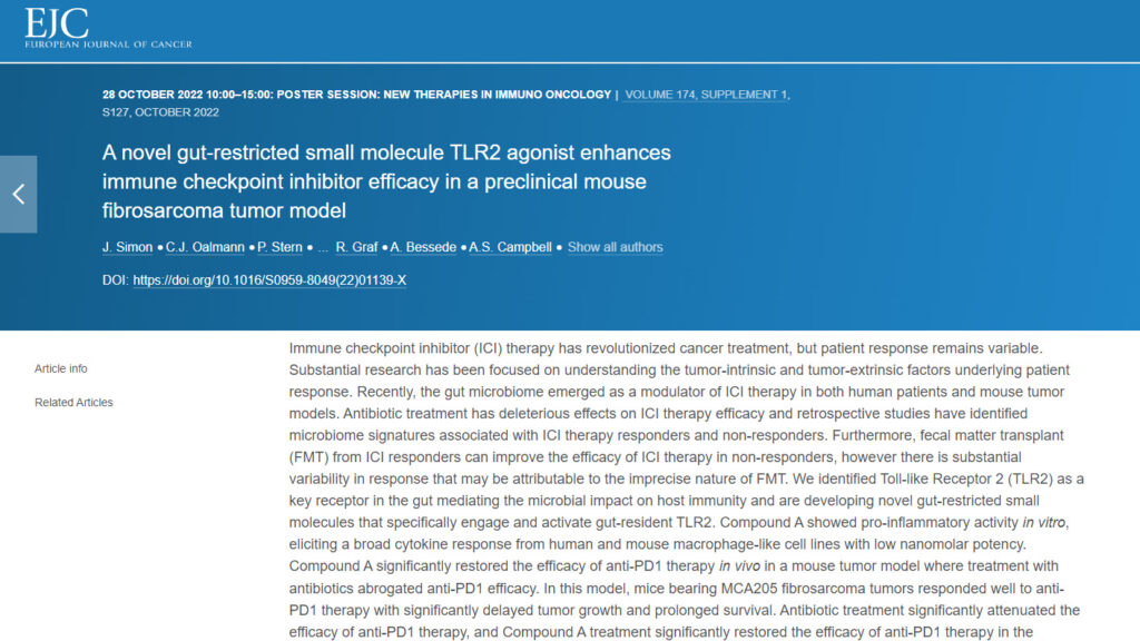 34th EORTC-NCI-AACR Symposium on Molecular Targets and Cancer Therapeutics