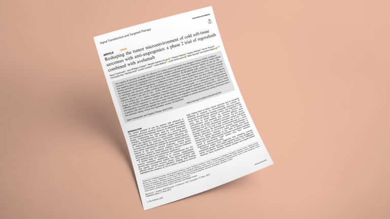 Reshaping the tumor microenvironment of cold soft-tissue sarcomas with anti-angiogenics: a phase 2 trial of regorafenib combined with avelumab