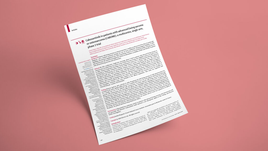 Cabozantinib in patients with advanced Ewing sarcoma or osteosarcoma (CABONE): a multicentre, single-arm, phase 2 trial