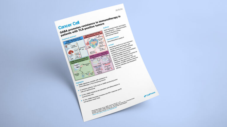 GABA promotes resistance to immunotherapy in patients with TLS-positive tumors
