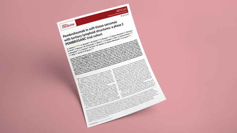 Pembrolizumab in soft-tissue sarcomas with tertiary lymphoid structures: a phase 2 PEMBROSARC trial cohort