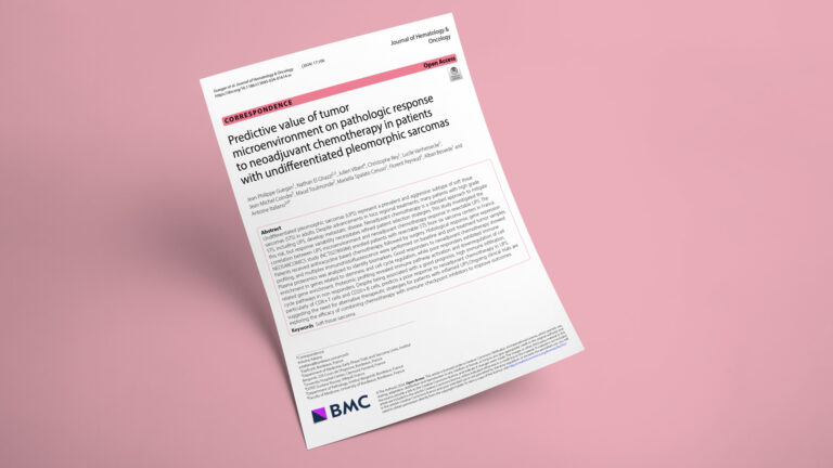 Predictive value of tumor microenvironment on pathologic response to neoadjuvant chemotherapy in patients with undifferentiated pleomorphic sarcomas