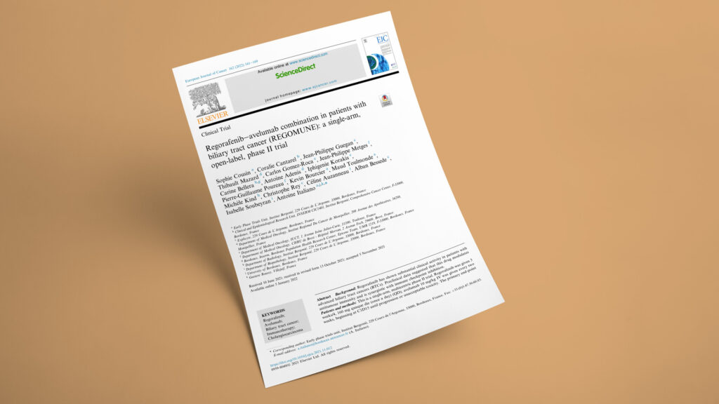 Regorafenib-avelumab combination in patients with biliary tract cancer (REGOMUNE): a single-arm, open-label, phase II trial