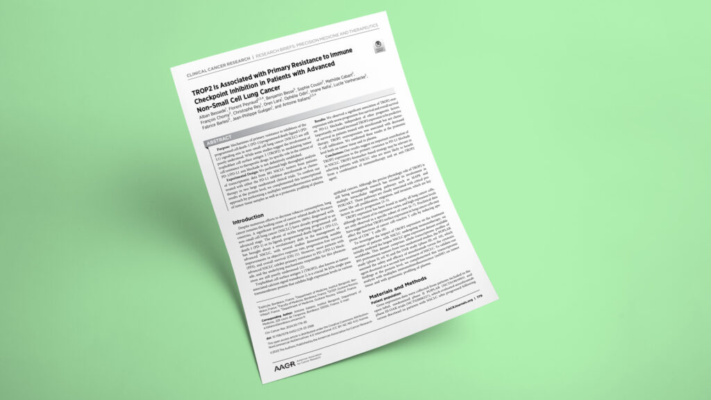 TROP2 Is Associated with Primary Resistance to Immune Checkpoint Inhibition in Patients with Advanced Non-Small Cell Lung Cancer