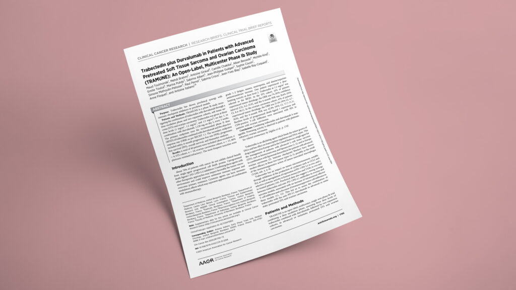Trabectedin plus Durvalumab in Patients with Advanced Pretreated Soft Tissue Sarcoma and Ovarian Carcinoma (TRAMUNE): An Open-Label, Multicenter Phase Ib Study